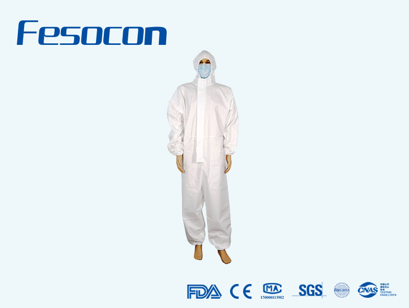 Disposable Non woven Coverall Gown with Hood